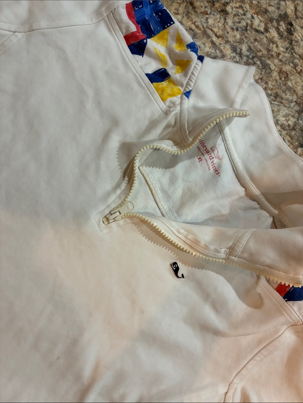 White Pullover Sweatshirt Vineyard Vines